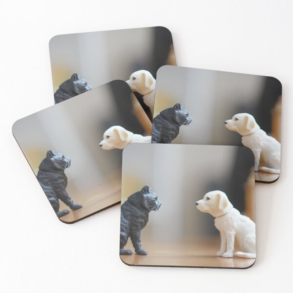 Item preview, Plastic Standoff – Cat vs Dog designed and sold by casualnature.