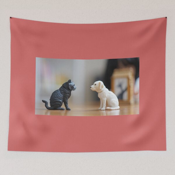 Item preview, Plastic Standoff – Cat vs Dog designed and sold by casualnature.