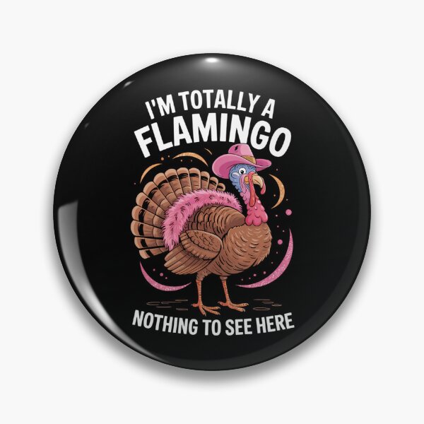 Item preview, Flamingo Funny Turkey Thanksgiving designed and sold by Turbotine.