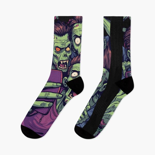 Item preview, Cartoon Zombies Taking Selfie designed and sold by ChicTrendz.