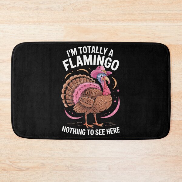 Item preview, Flamingo Funny Turkey Thanksgiving designed and sold by Turbotine.