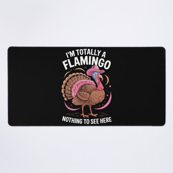 Item preview, Flamingo Funny Turkey Thanksgiving designed and sold by Turbotine.