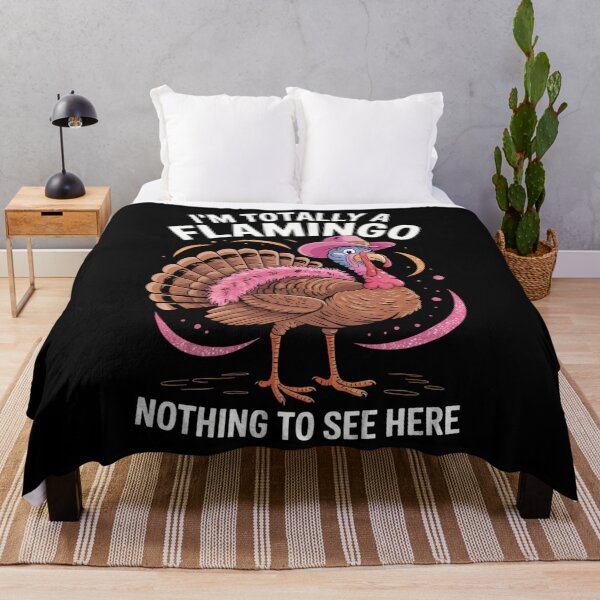 Item preview, Flamingo Funny Turkey Thanksgiving designed and sold by Turbotine.