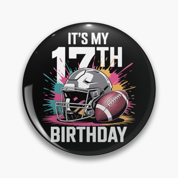 Item preview, It's My 17th Birthday Football 17 Years Old Colorful  designed and sold by MathisBellanger.