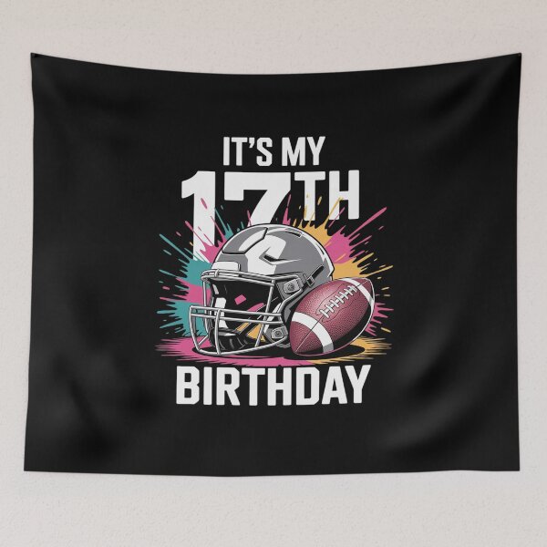 Item preview, It's My 17th Birthday Football 17 Years Old Colorful  designed and sold by MathisBellanger.