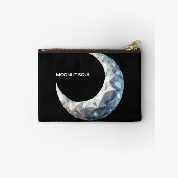 Item preview, MOONLIT SOUL – Geometric Crystal Crescent Moon Design designed and sold by InFrameVision.