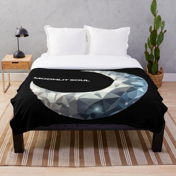Item preview, MOONLIT SOUL – Geometric Crystal Crescent Moon Design designed and sold by InFrameVision.