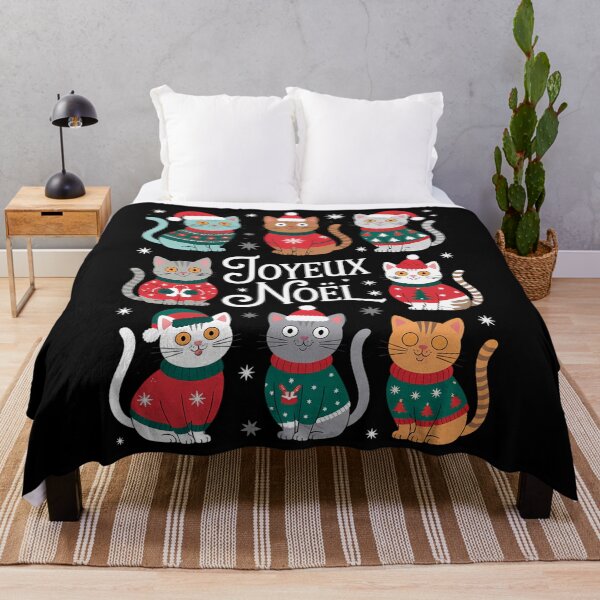 Item preview, French Cats Christmas Holiday Xmas designed and sold by Turbotine.