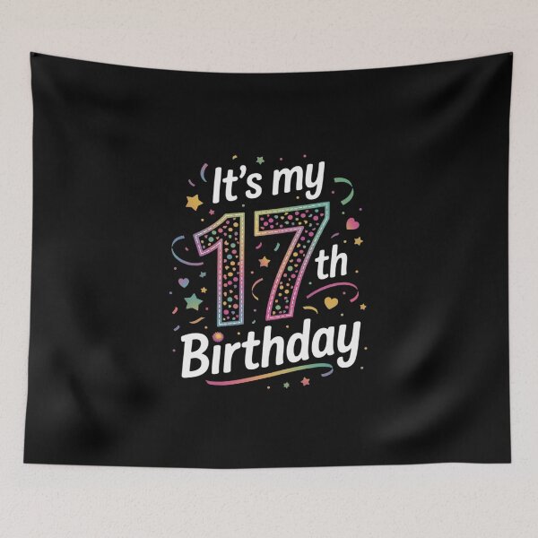 Item preview, It's My 17th Birthday For Boys Girls Birthday  designed and sold by MathisBellanger.
