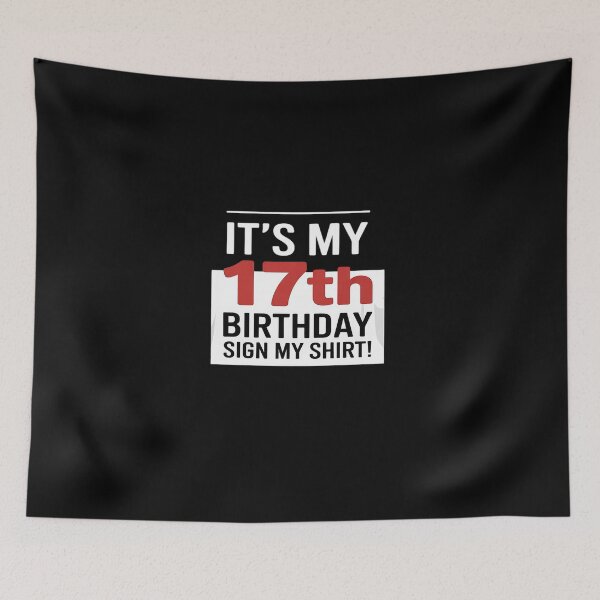 Item preview, It's My 17th Birthday Sign My 17 Year Old Birthday  designed and sold by EllinoKlemo.