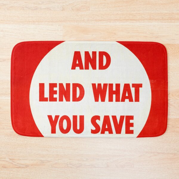 Item preview, World War II Propaganda Poster | Save Money Invest in War Savings | Bold Typography & Striking Red Yellow Black Design designed and sold by artofuniverse.