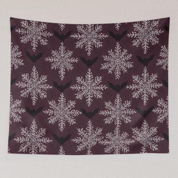 Item preview, Snowflakes and Bats Pattern designed and sold by InezPhotography.