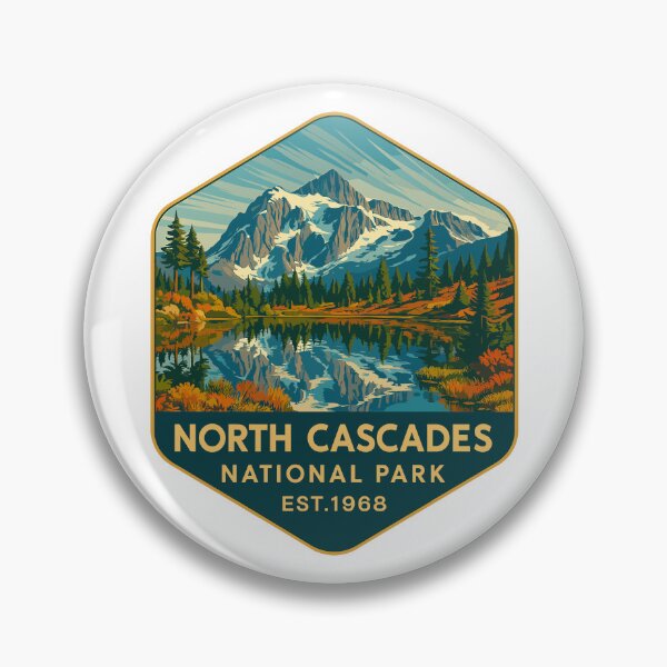 Item preview, North Cascades National Park Retro Sticker designed and sold by Ismeal Von.