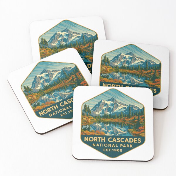 Item preview, North Cascades National Park Retro Sticker designed and sold by Ismeal Von.