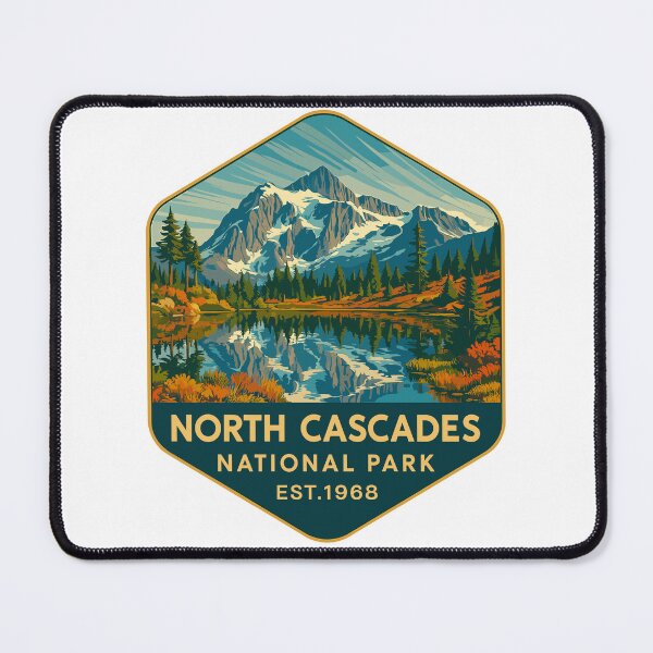 Item preview, North Cascades National Park Retro Sticker designed and sold by Ismeal Von.