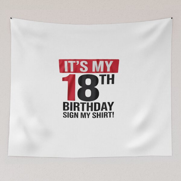 Item preview, It's My 18th Birthday 18 Years Old Birthday Party Sign My 5  designed and sold by EllinoKlemo.