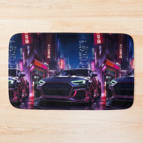 Item preview, Compact Performance Sedan Cruising Neon Streets By Night designed and sold by RevUpDesign.