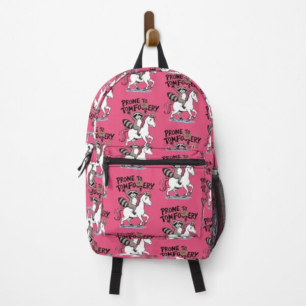 Item preview, Prone to Tomfoolery – Mischievous Raccoon Riding Unicorn Design designed and sold by Design Delinquent.