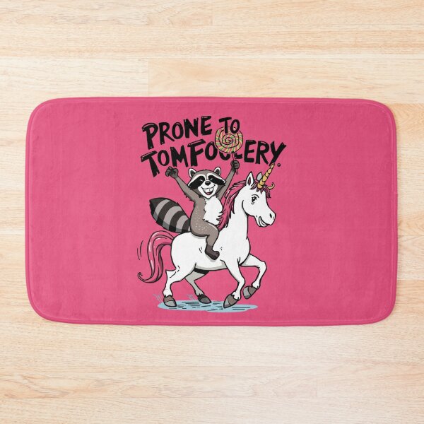 Item preview, Prone to Tomfoolery – Mischievous Raccoon Riding Unicorn Design designed and sold by Design Delinquent.