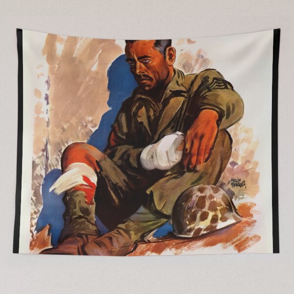 Item preview, World War II Propaganda Poster | Buy War Bonds & Stamps | Wounded Soldier Art | Adolph Treidler Illustration | Care Is Costly designed and sold by artofuniverse.