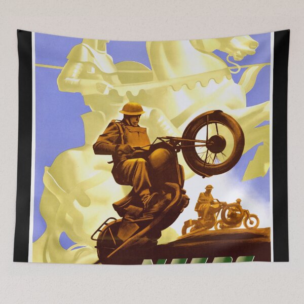 Item preview, Vintage WWII Canadian Recruitment Poster | Soldier & Knight | Art Deco Propaganda | Mobilize for Modern Warfare | Bold Design designed and sold by artofuniverse.