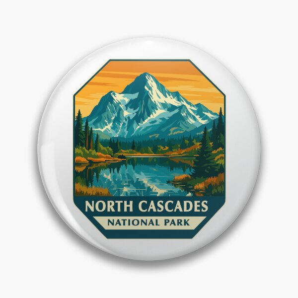Item preview, North Cascades National Park Retro Sticker designed and sold by Ismeal Von.