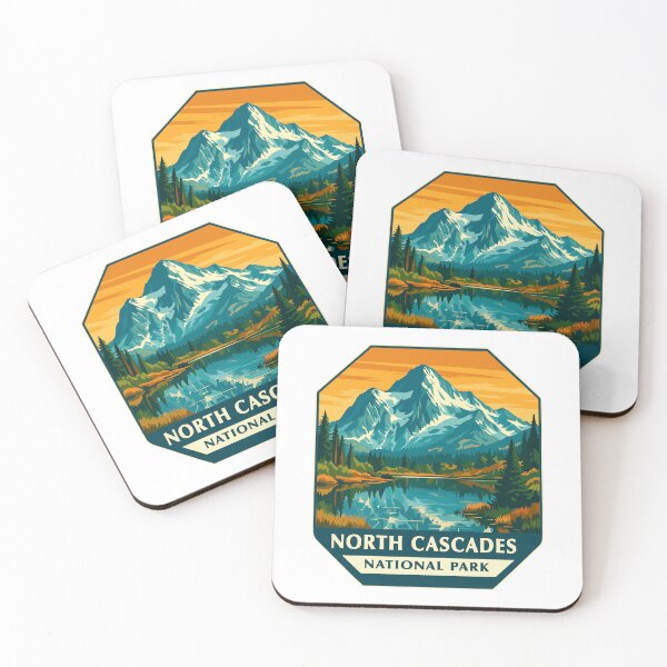 Item preview, North Cascades National Park Retro Sticker designed and sold by Ismeal Von.