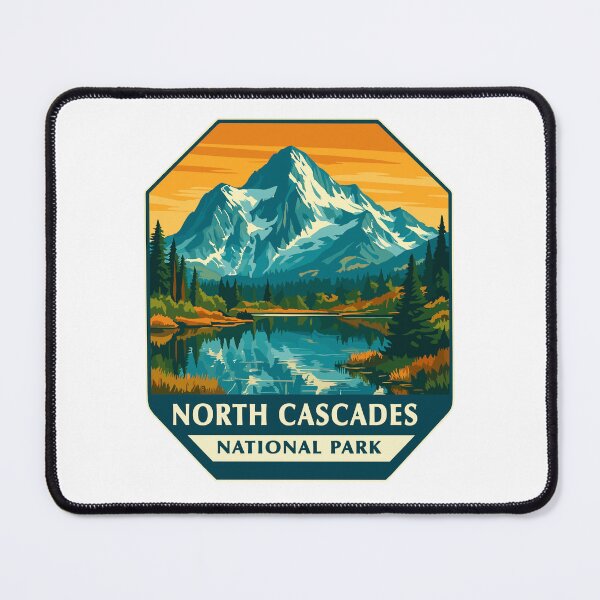 Item preview, North Cascades National Park Retro Sticker designed and sold by Ismeal Von.