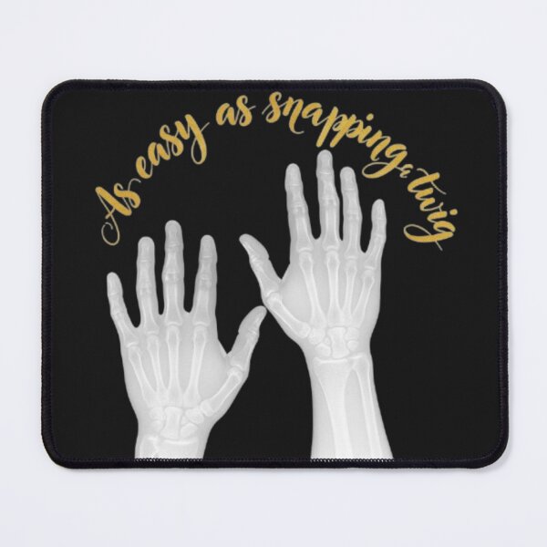 Item preview, X-Ray Skeleton Hands – Funny Halloween Pun Quote 'As Easy As Snapping a Twig designed and sold by ArtiJOY Imprinta.