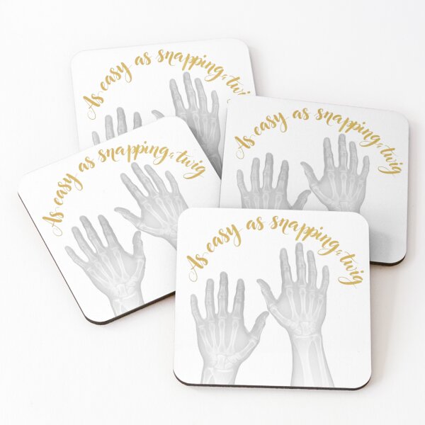 Item preview, X-Ray Skeleton Hands – Funny Halloween Pun Quote 'As Easy As Snapping a Twig designed and sold by ArtiJOY Imprinta.