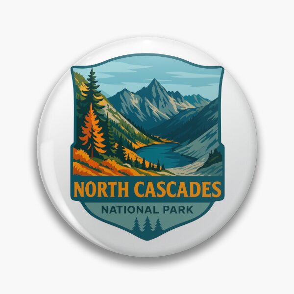 Item preview, North Cascades National Park Retro Sticker designed and sold by Ismeal Von.