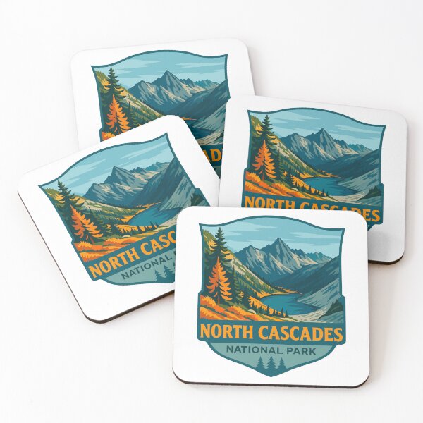 Item preview, North Cascades National Park Retro Sticker designed and sold by Ismeal Von.