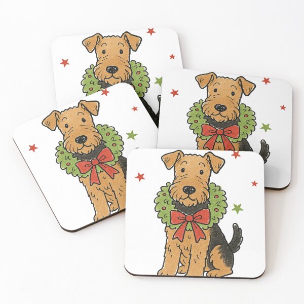 Item preview, Airedale Terrier Christmas designed and sold by Timeless Bond Designs.