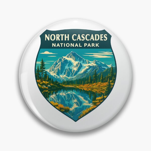 Item preview, North Cascades National Park Retro Sticker designed and sold by Ismeal Von.