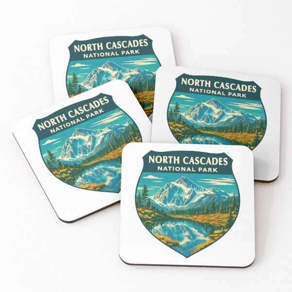 Item preview, North Cascades National Park Retro Sticker designed and sold by Ismeal Von.