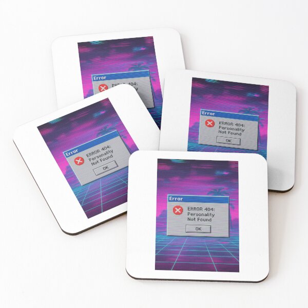 Item preview, ERROR 404: Personality Not Found – Vaporwave Glitch designed and sold by Drama-Junction.