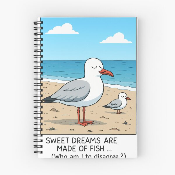 Item preview, Sweet Dreams Are Made Of Fish Who Am I To Disagree Funny Seagull designed and sold by White-Camel.