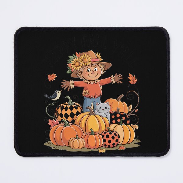 Item preview, Scarecrow Happy Fall Y'all Pumpkin Thanksgiving Halloween designed and sold by GGrizeldaRivas.