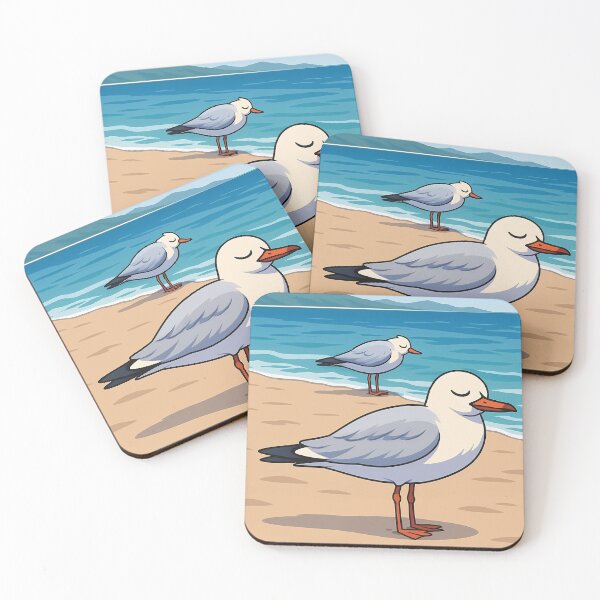 Item preview, Sweet Dreams Are Made Of Fish Funny Seagull Beach Humor Poster Art designed and sold by White-Camel.
