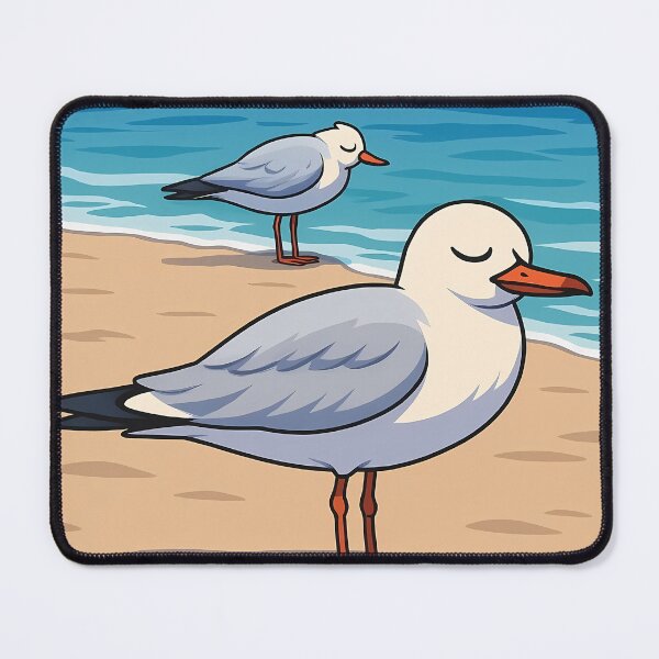 Item preview, Sweet Dreams Are Made Of Fish Funny Seagull Beach Humor Poster Art designed and sold by White-Camel.