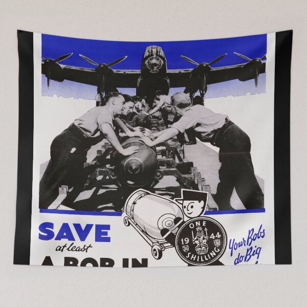 Item preview, Vintage WWII British Poster | Support the War Effort | Back the Boys with War Savings | Patriotic Home Front Art designed and sold by artofuniverse.