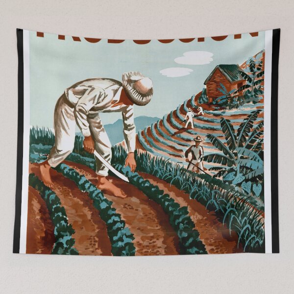 Item preview, Vintage Agricultural Poster | Increase Production by Conserving Your Soil | Mid-20th Century Art & Sustainable Farming designed and sold by artofuniverse.
