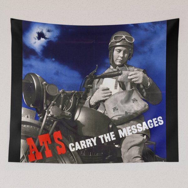 Item preview, Vintage WWII British Propaganda Poster | Women in War Effort Art | ATS Recruitment | Auxiliary Territorial Service Print designed and sold by artofuniverse.