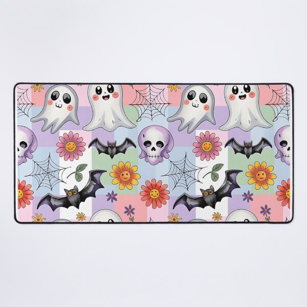Item preview, Kawaii Halloween Ghosts Seamless Watercolor Pattern – Pastel Cute Spooky Throw Pillow & Blanket designed and sold by ZyxDes.