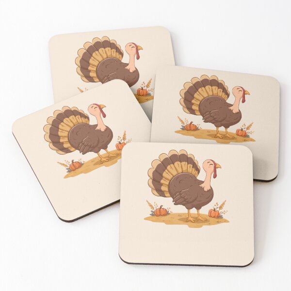 Item preview, Cute Turkey – Autumn Thanksgiving Design with Pumpkins designed and sold by Meiersbeste.