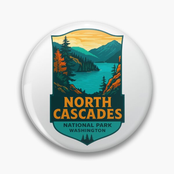 Item preview, North Cascades National Park Retro Sticker designed and sold by Ismeal Von.