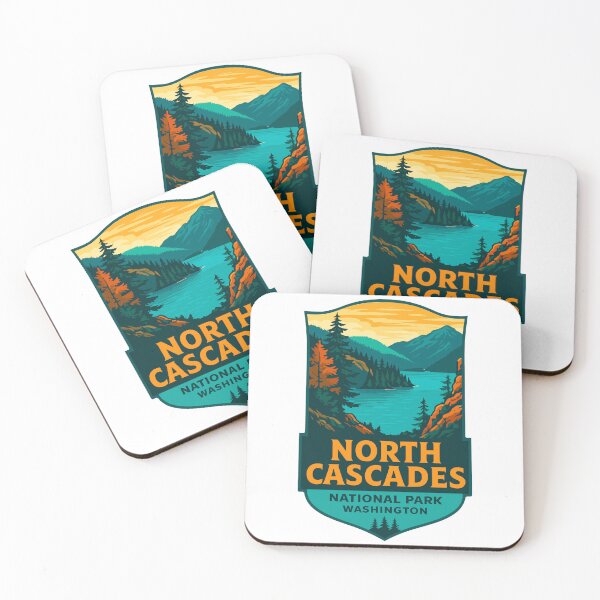 Item preview, North Cascades National Park Retro Sticker designed and sold by Ismeal Von.