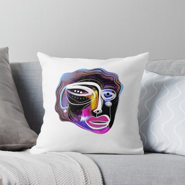 Aperçu de l'œuvre Pensées de minuit – Expression faciale abstraite créée et vendue par CarFlying.