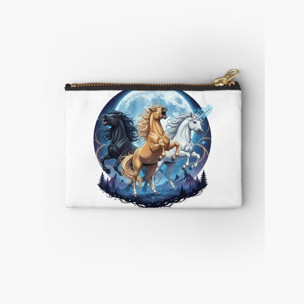 Item preview, Three Horse Moon – Funny Majestic Horses Under Full Moon Meme T-Shirt designed and sold by MinimalMyth.