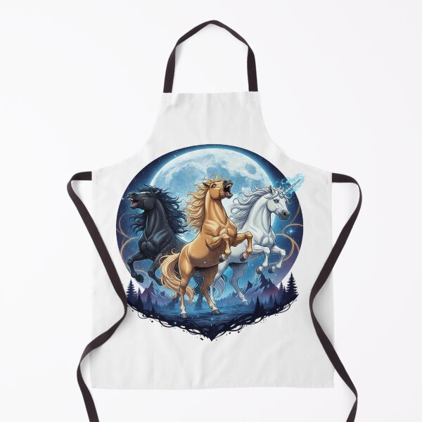 Item preview, Three Horse Moon – Funny Majestic Horses Under Full Moon Meme T-Shirt designed and sold by MinimalMyth.